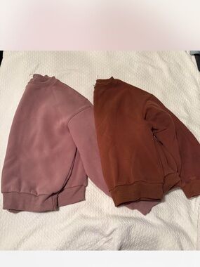 Bundle of 2! Everyday Crewneck Sweatshirt - Dusty Rose & Rust